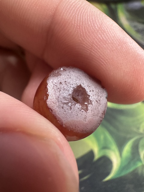 古玩玉器老瑪瑙珠真品鑒賞圖
