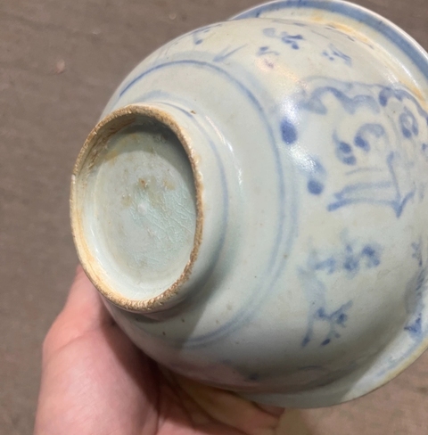 古玩陶瓷青花人物故事碗真品鑒賞圖