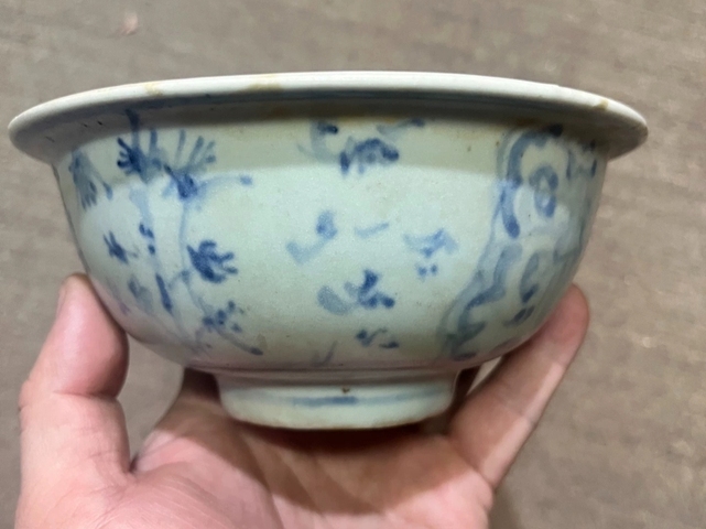 古玩陶瓷青花人物故事碗真品鑒賞圖