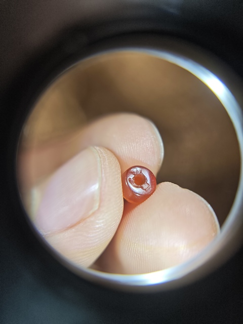 古玩玉器瑪瑙剁珠真品鑒賞圖