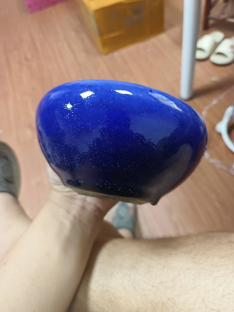 古玩陶瓷藍釉香爐真品鑒賞圖
