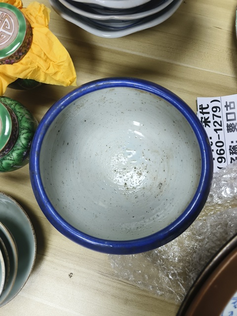 古玩陶瓷藍釉香爐真品鑒賞圖