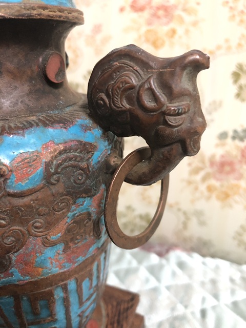 古玩銅器銅瓶真品鑒賞圖
