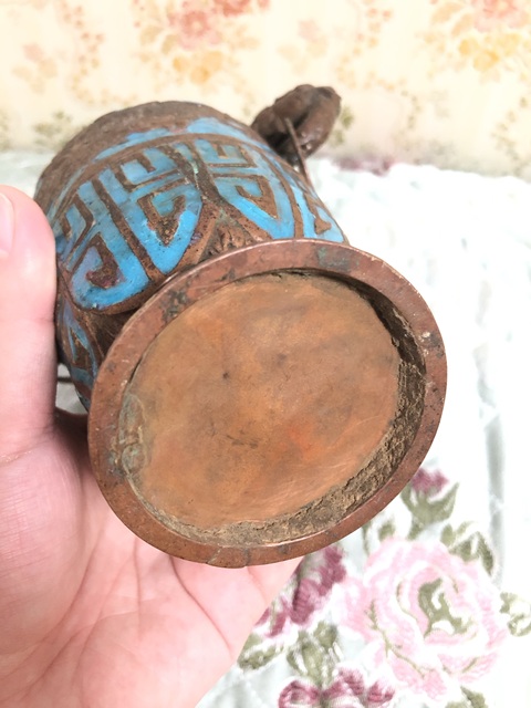 古玩銅器銅瓶真品鑒賞圖