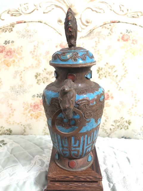 古玩銅器銅瓶真品鑒賞圖