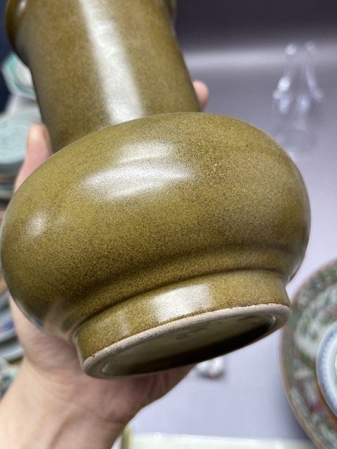 古玩陶瓷茶葉末釉尊真品鑒賞圖