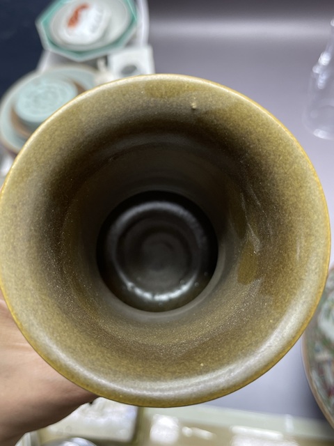 古玩陶瓷茶葉末釉尊真品鑒賞圖