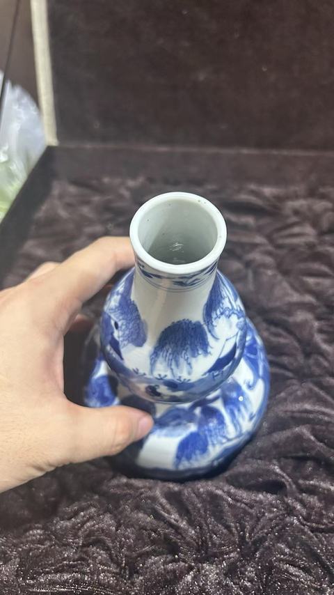古玩陶瓷晚清葫蘆瓶真品鑒賞圖