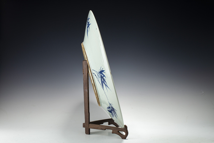 古玩陶瓷清晚·青花鳳凰牡丹紋大盤(pán)拍賣(mài),當(dāng)前價(jià)格0元