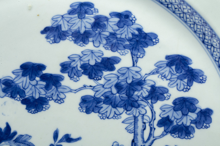 古玩陶瓷清早·青花樹石牡丹紋八方大盤拍賣,當前價格7600元