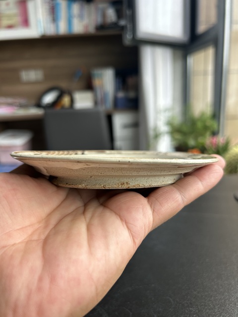 古玩陶瓷磁州窯白地黑花文字盤真品鑒賞圖