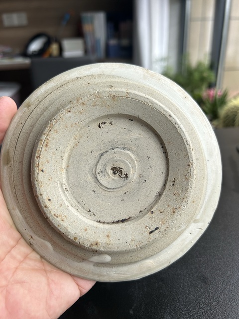 古玩陶瓷磁州窯白地黑花文字盤真品鑒賞圖