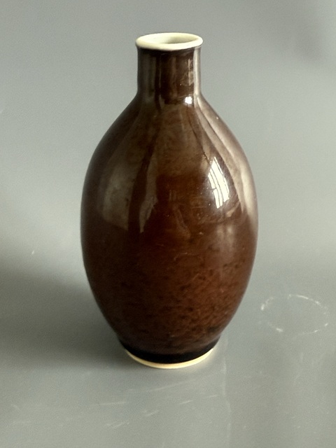 古玩陶瓷清光緒 紫金釉尊真品鑒賞圖