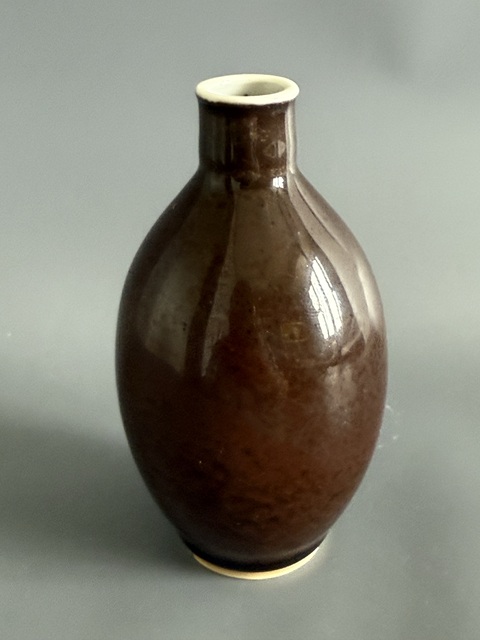 古玩陶瓷清光緒 紫金釉尊真品鑒賞圖