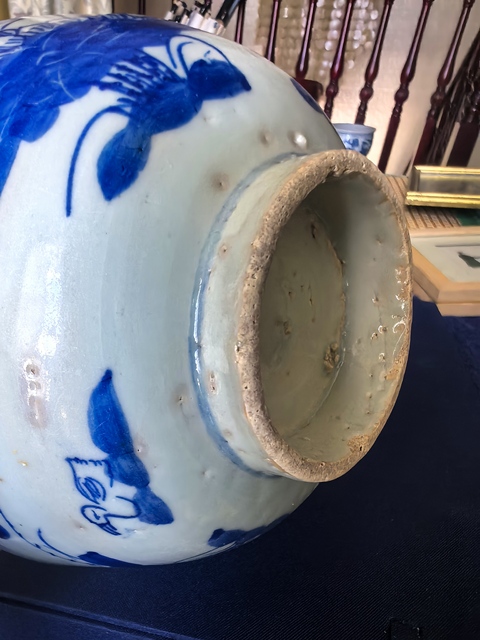 古玩陶瓷青花花卉紋碗真品鑒賞圖