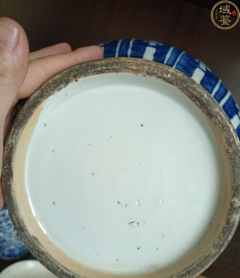 古玩陶瓷清晚·青花花果紋輔首尊 真品鑒賞圖