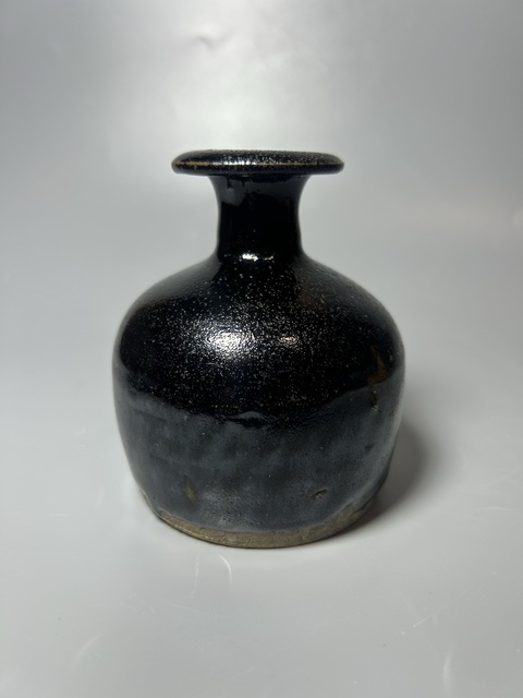 古玩陶瓷耀州黑釉嘟嚕瓶真品鑒賞圖
