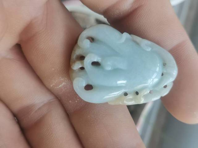 古玩玉器翡翠雕“福壽瓜”掛件真品鑒賞圖