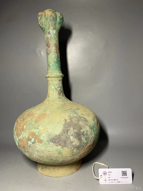 古玩銅器銅瓶真品鑒賞圖