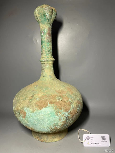 古玩銅器銅瓶真品鑒賞圖