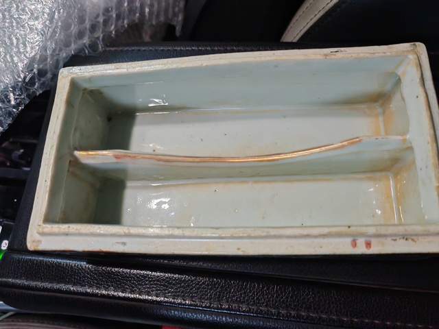 古玩陶瓷廣彩人物故事蓋盒真品鑒賞圖