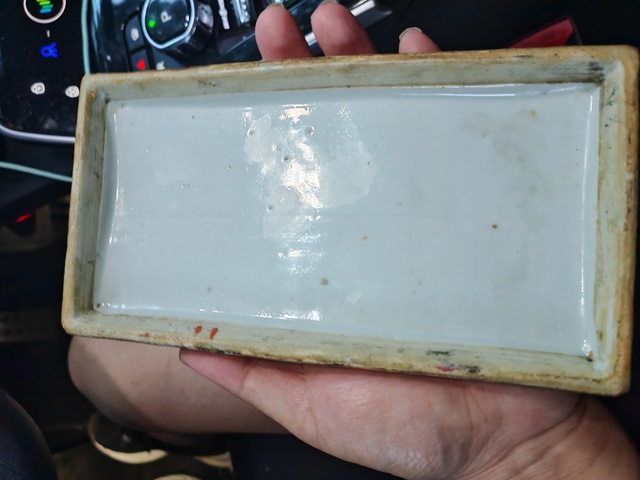 古玩陶瓷廣彩人物故事蓋盒真品鑒賞圖