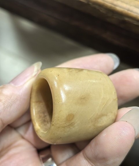古玩玉器玉扳指真品鑒賞圖