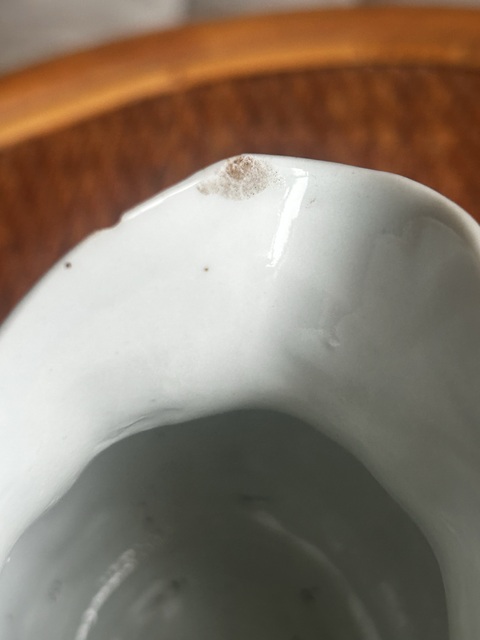古玩陶瓷民國白釉執壺真品鑒賞圖
