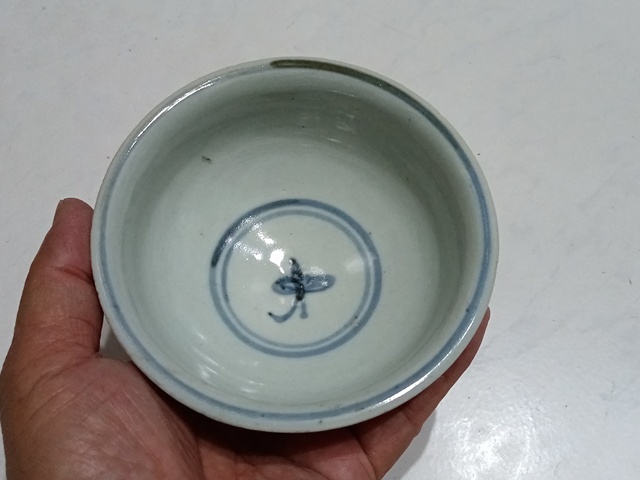 古玩陶瓷青花三多紋碗真品鑒賞圖