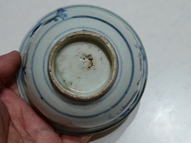 古玩陶瓷青花三多紋碗真品鑒賞圖