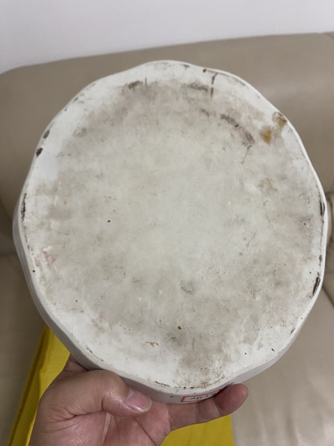 古玩陶瓷粉彩龍紋茶盤真品鑒賞圖