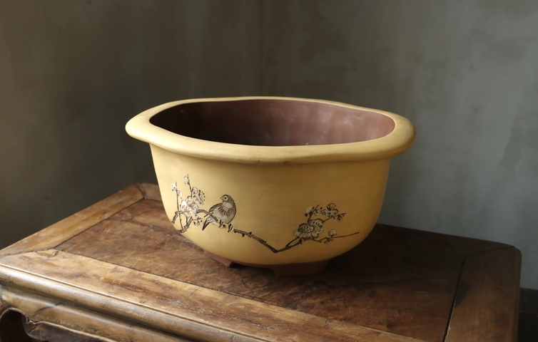 古玩雜項(xiàng)紫砂花盆真品鑒賞圖