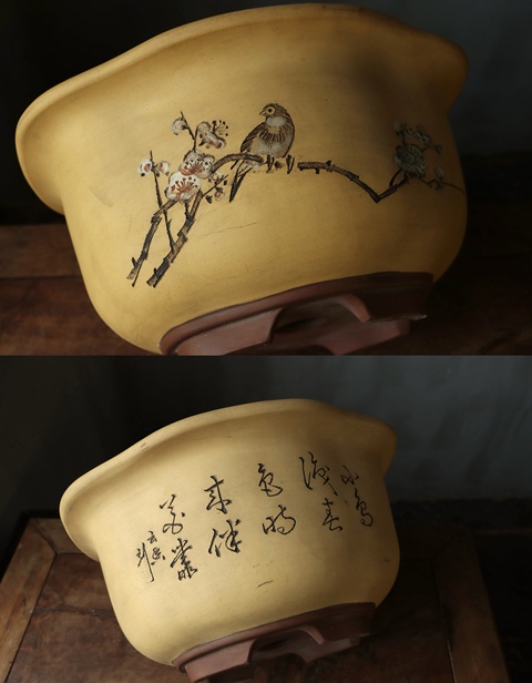 古玩雜項(xiàng)紫砂花盆真品鑒賞圖