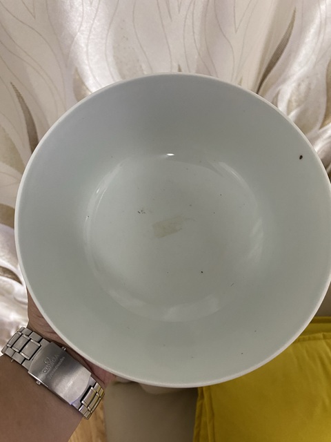 古玩陶瓷晚清青花詩文碗真品鑒賞圖