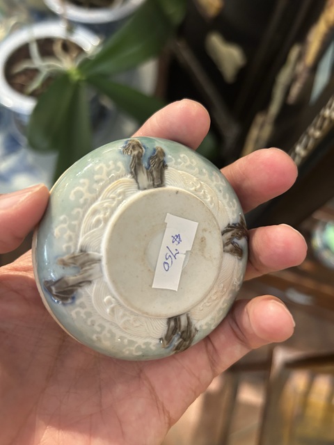 古玩陶瓷印泥盒真品鑒賞圖