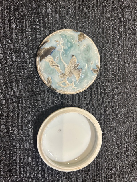 古玩陶瓷印泥盒真品鑒賞圖