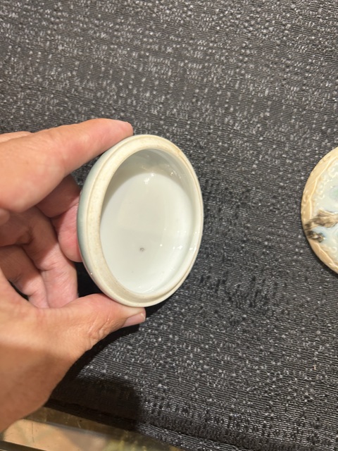 古玩陶瓷印泥盒真品鑒賞圖