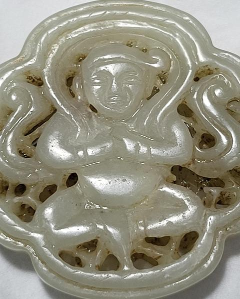 古玩玉器和田玉佩真品鑒賞圖
