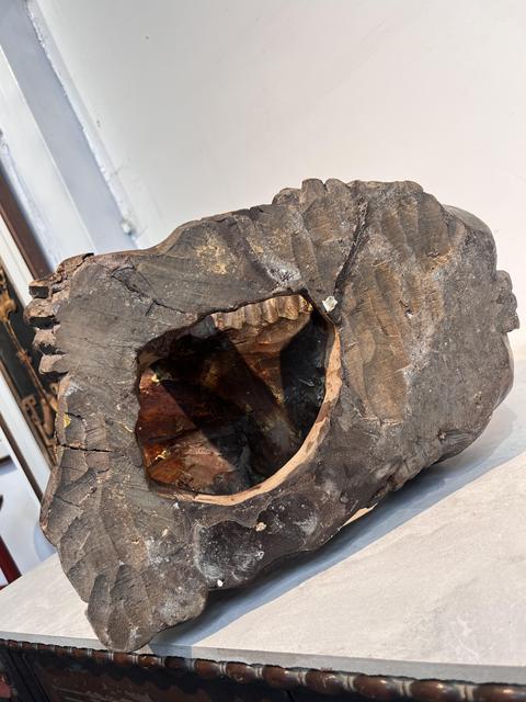 古玩雜項木雕獅子真品鑒賞圖