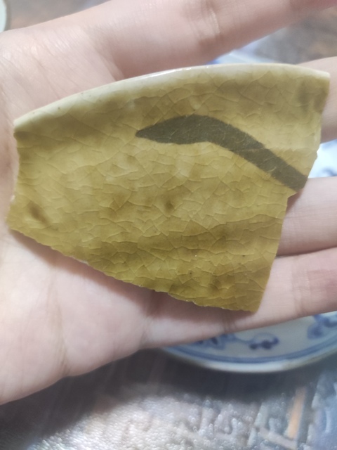 古玩陶瓷民國磁州窯系褐釉瓷片真品鑒賞圖