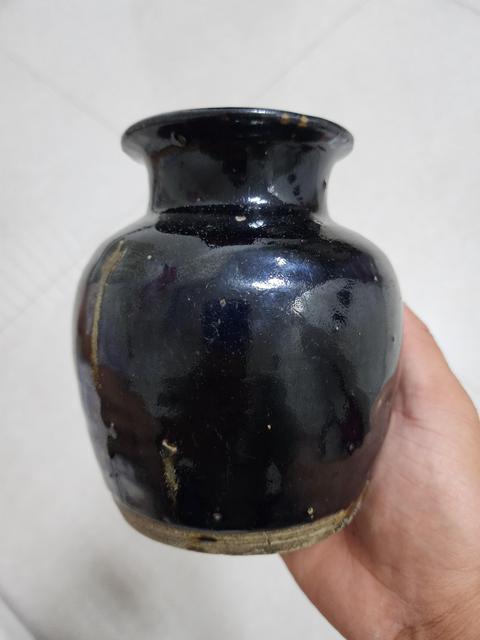 古玩陶瓷定窯系黑釉撇口罐拍賣，當前價格8900元