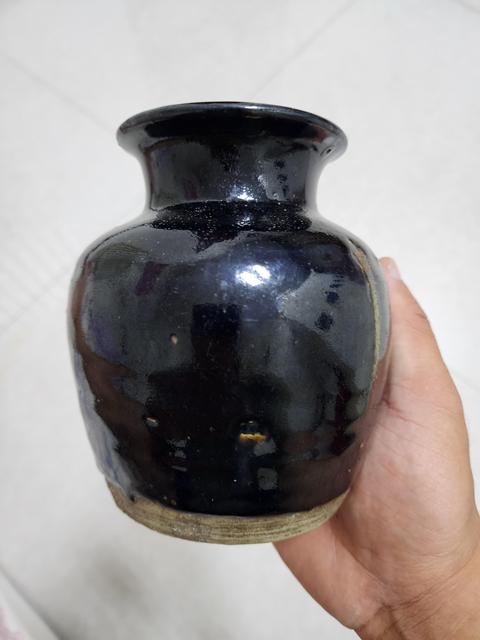 古玩陶瓷定窯系黑釉撇口罐拍賣，當前價格8900元