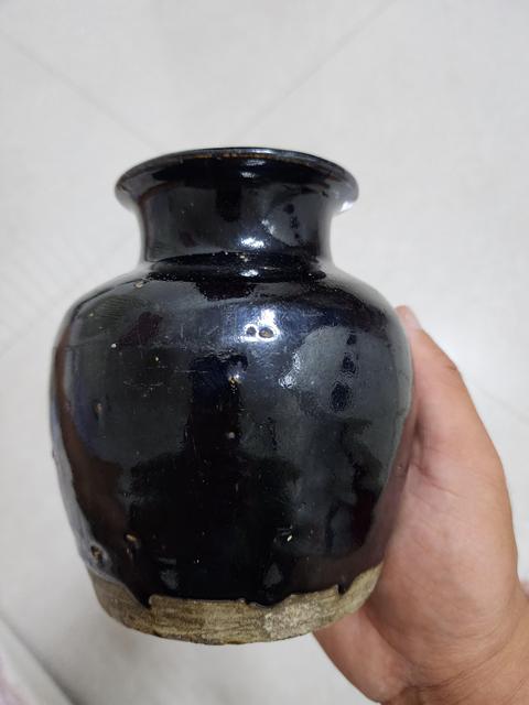 古玩陶瓷定窯系黑釉撇口罐拍賣，當前價格8900元