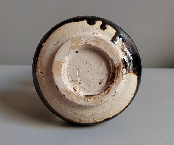古玩陶瓷醬黑釉水盂真品鑒賞圖