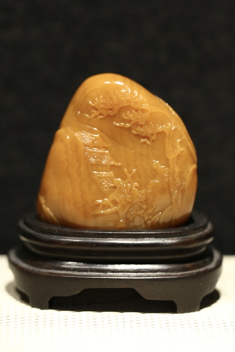 古玩雜項壽山田黃石擺件拍賣，當前價格9999元