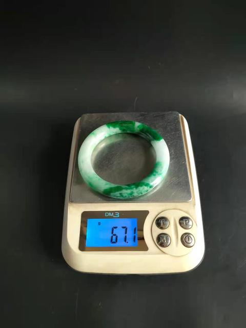 古玩玉器翡翠A貨手鐲真品鑒賞圖