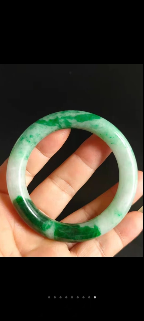 古玩玉器翡翠A貨手鐲真品鑒賞圖