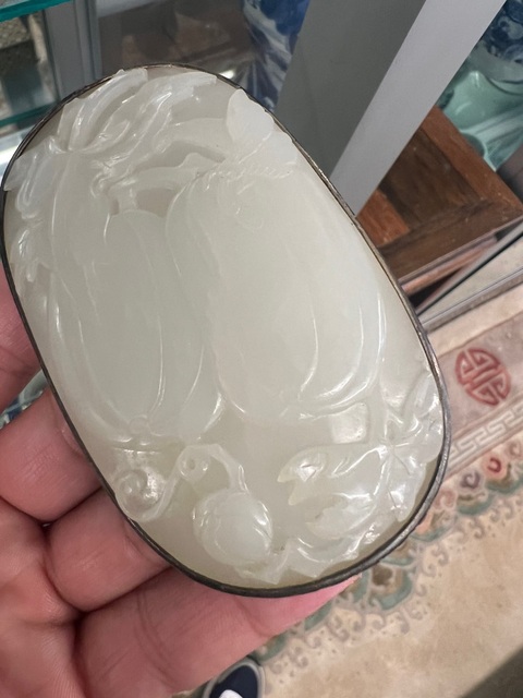 古玩玉器白玉瓜瓞連綿瓦子真品鑒賞圖