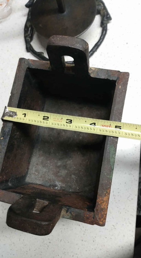 古玩銅器方鼎真品鑒賞圖