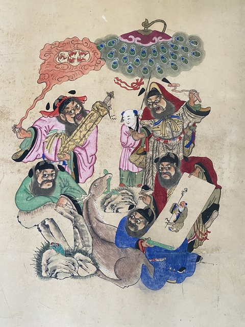 古玩字畫水陸畫真品鑒賞圖